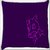 Snoogg Cute Creature Purple Digitally Printed Cushion Cover Pillow 16 x 16 Inch