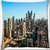 Snoogg Buildings In Dubai Digitally Printed Cushion Cover Pillow 16 x 16 Inch