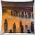 Snoogg Smoky View Of Building Digitally Printed Cushion Cover Pillow 16 x 16 Inch