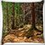 Snoogg Abstract Dense Forest Digitally Printed Cushion Cover Pillow 16 x 16 Inch