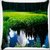 Snoogg Clouds On Water Digitally Printed Cushion Cover Pillow 16 x 16 Inch
