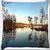 Snoogg Abstract River Digitally Printed Cushion Cover Pillow 16 x 16 Inch