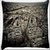 Snoogg White Buildings Digitally Printed Cushion Cover Pillow 16 x 16 Inch