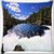 Snoogg Waterfall Digitally Printed Cushion Cover Pillow 16 x 16 Inch
