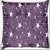 Snoogg Multiplr Grey Stars Digitally Printed Cushion Cover Pillow 16 x 16 Inch