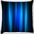 Snoogg Abstract Blue Strips Digitally Printed Cushion Cover Pillow 16 x 16 Inch