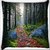 Snoogg White Stone Digitally Printed Cushion Cover Pillow 16 x 16 Inch