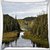 Snoogg Green Forest Digitally Printed Cushion Cover Pillow 16 x 16 Inch