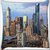 Snoogg Buildings Top Digitally Printed Cushion Cover Pillow 16 x 16 Inch