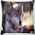 Snoogg Abstract Dog Digitally Printed Cushion Cover Pillow 16 x 16 Inch