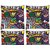 Snoogg Pack Of 4 Junglee Girl Digitally Printed Cushion Cover Pillow 8 X 8 Inch