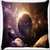 Snoogg Abstract Planet Digitally Printed Cushion Cover Pillow 14 x 14 Inch