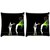 Snoogg Pack Of 2 Killer Digitally Printed Cushion Cover Pillow 8 X 8 Inch