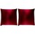 Snoogg Pack Of 2 Red Spots Digitally Printed Cushion Cover Pillow 8 X 8 Inch