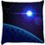 Snoogg  blue planet Digitally Printed Cushion Cover Pillow 14 x 14 Inch