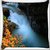 Snoogg Water Flowning In Great Force Digitally Printed Cushion Cover Pillow 24 X 24 Inch
