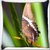 Snoogg Light Brown Butterfly Digitally Printed Cushion Cover Pillow 24 X 24 Inch