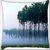Snoogg Smog And Trees Digitally Printed Cushion Cover Pillow 24 X 24 Inch