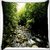 Snoogg Pebble Big Stones Digitally Printed Cushion Cover Pillow 24 X 24 Inch