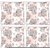 Snoogg Pack Of 4 Flower Tree Digitally Printed Cushion Cover Pillow 10 x 10 Inch