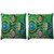 Snoogg Pack Of 2 Abstract Floral Digitally Printed Cushion Cover Pillow 10 x 10 Inch