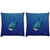 Snoogg Pack Of 2 Shark Digitally Printed Cushion Cover Pillow 10 x 10 Inch