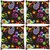 Snoogg Pack Of 4 Abstract Dark Pattern Digitally Printed Cushion Cover Pillow 10 x 10 Inch