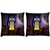 Snoogg Pack Of 2 Cute Owl Digitally Printed Cushion Cover Pillow 10 x 10 Inch