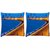 Snoogg Pack Of 2 Marine Drive Digitally Printed Cushion Cover Pillow 10 x 10 Inch