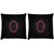 Snoogg Pack Of 2 Minimalistic Dark Digitally Printed Cushion Cover Pillow 10 x 10 Inch