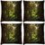 Snoogg Pack Of 4 Dense Forest Digitally Printed Cushion Cover Pillow 10 x 10 Inch
