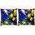Snoogg Pack Of 2 Multicolor Fishes Digitally Printed Cushion Cover Pillow 10 x 10 Inch