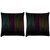 Snoogg Pack Of 2 Falling Colorful Rays Digitally Printed Cushion Cover Pillow 10 x 10 Inch
