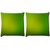 Snoogg Pack Of 2 Leavy Green Design Digitally Printed Cushion Cover Pillow 10 x 10 Inch