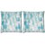 Snoogg Pack Of 2 Glazy Blocks Digitally Printed Cushion Cover Pillow 10 x 10 Inch