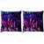 Snoogg Pack Of 2 Abstract Multicolor Design Digitally Printed Cushion Cover Pillow 10 x 10 Inch