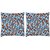 Snoogg Pack Of 2 Abstract Patterned Design Digitally Printed Cushion Cover Pillow 10 x 10 Inch