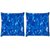 Snoogg Pack Of 2 Blue Glasses Digitally Printed Cushion Cover Pillow 10 x 10 Inch