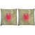 Snoogg Pack Of 2 Small Heart Digitally Printed Cushion Cover Pillow 10 x 10 Inch