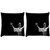 Snoogg Pack Of 2 Exercise Motivation Digitally Printed Cushion Cover Pillow 10 x 10 Inch