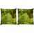 Snoogg Pack Of 2 Water Drops In Tree Digitally Printed Cushion Cover Pillow 10 x 10 Inch