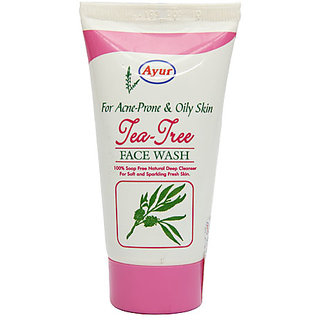 ayur tea tree face wash