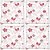 Snoogg Pack Of 4 Red Bird Digitally Printed Cushion Cover Pillow 10 x 10 Inch