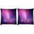 Snoogg Pack Of 2 Galaxy Digitally Printed Cushion Cover Pillow 10 x 10 Inch