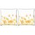Snoogg Pack Of 2 Small Yellow Stars Digitally Printed Cushion Cover Pillow 10 x 10 Inch
