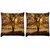 Snoogg Pack Of 2 Summer Forest Digitally Printed Cushion Cover Pillow 10 x 10 Inch