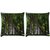 Snoogg Pack Of 2 Big Trees Digitally Printed Cushion Cover Pillow 10 x 10 Inch