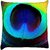 Snoogg  Peacock Feather  Digitally Printed Cushion Cover Pillow 12 x 12 Inch