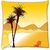 Snoogg  summer background Digitally Printed Cushion Cover Pillow 12 x 12 Inch