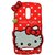 Style Imagine Hello Kitty 3D Designer Back Cover For Redmi Note 3 - Red